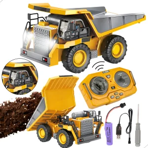 Caminhão Caçamba Basculante Réplica de controle remoto recarregável