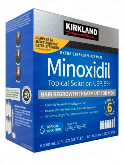 Kirkland Minox Original 5% - 60ml - Barba e Cabelo Forte - Imagem 5