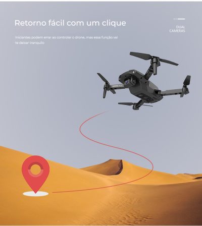 Drone E99 PRO com câmera dupla 4K