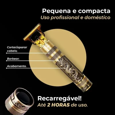 Máquina de corte de cabelo profissional elétrica designer masculino barba - Imagem 2