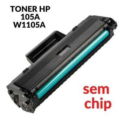 Toner NOVO HP 105a w1105a preto p/ 107a 107w mfp135a mfp135w s/ chip