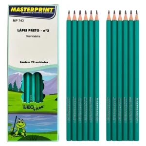 Kit de 10 Lápis Preto HB MP743 - Masterprint