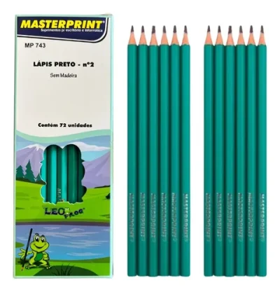 Kit de 10 Lápis Preto HB MP743 - Masterprint