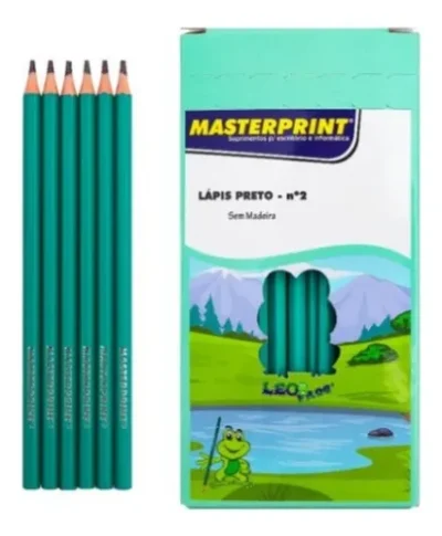 Kit de 10 Lápis Preto HB MP743 - Masterprint