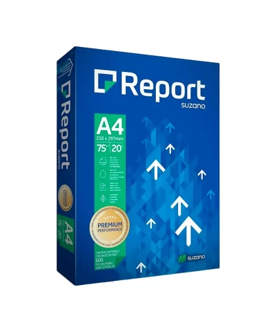 Papel Sulfite Report A4 210 X 297 Mm 75g Branco 500 Folhas