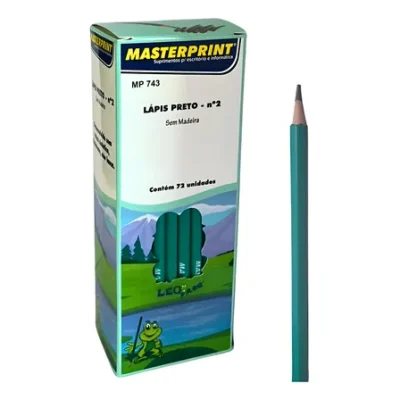 Kit de 10 Lápis Preto HB MP743 - Masterprint