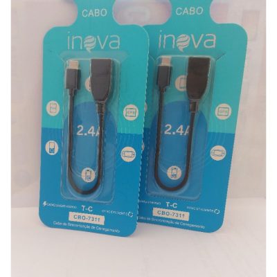 Cabo OTG Tipo C multiuso INOVA