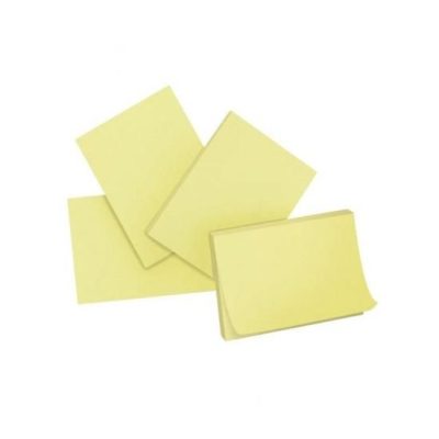Bloco Adesivo 38x50 Amarelo 4x100 folhas