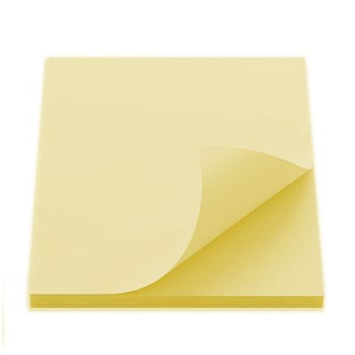 Bloco de Notas Adesivo 75x75mm com 1 Bloco de 100 Folhas Amarelo - Masterprint - MP2010
