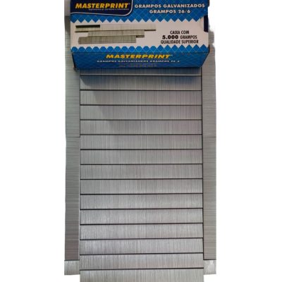Caixa de grampos 26/6 Galvanizados - 5.000 unidades Masterprint - Imagem 2