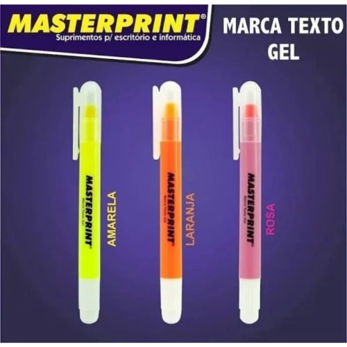 Caneta Marca Texto em Gel Masterprint