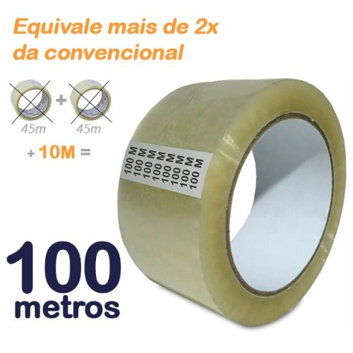 Fita adesiva 100 metros