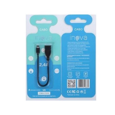 Cabo OTG MicroUSB multiuso INOVA