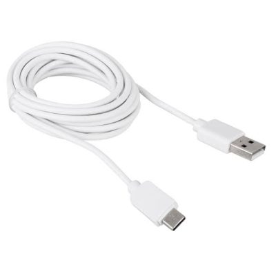 Cabo USB tipo C emborrachado resistente com 2 metros INOVA