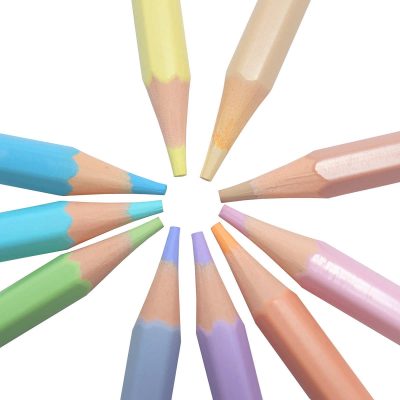 Lápis de Cor 10 Cores Sextavado Tom Pastel - Masterprint - MP 713